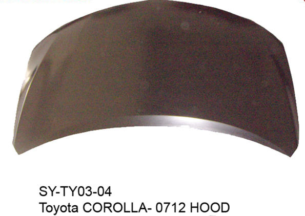 TOYOTA COROLLA HOOD