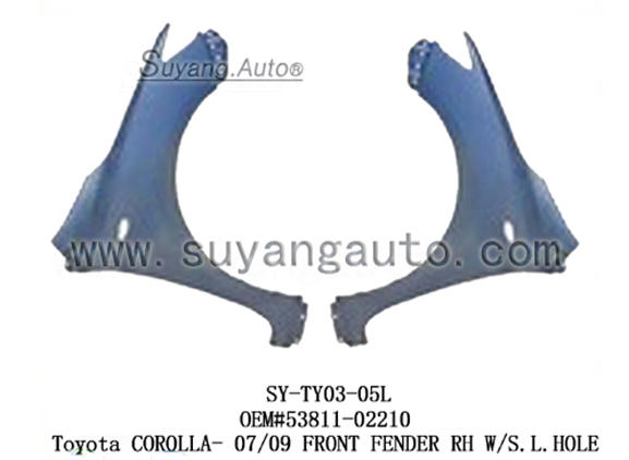 TOYOTA COROLLA FRONT FENDER LH&RH